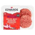Edwards Welsh Beef Quarter Pounders 