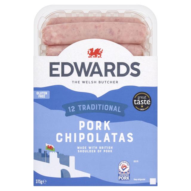 Edwards of Conwy Edwards Traditional Pork Chipolatas, 350g