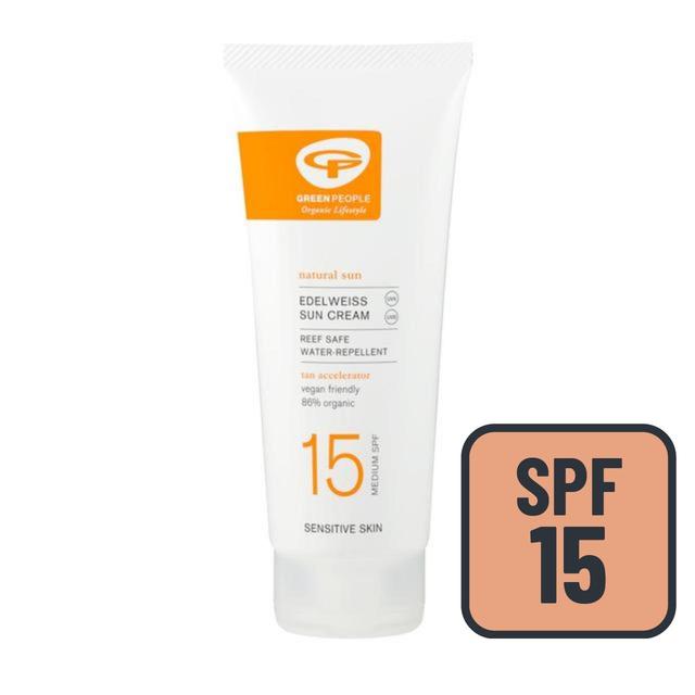 Green People SPF 15 Sun Cream With Tan Accelerator, 200ml