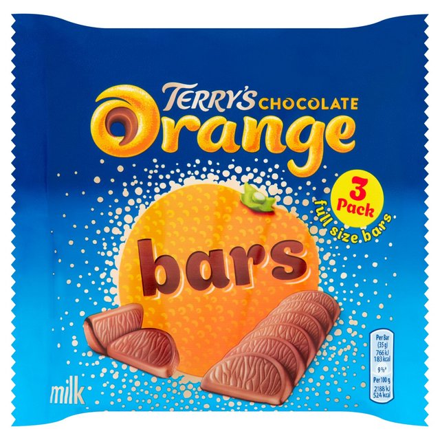 Terry’s Chocolate Orange Bars, 3 x 35g