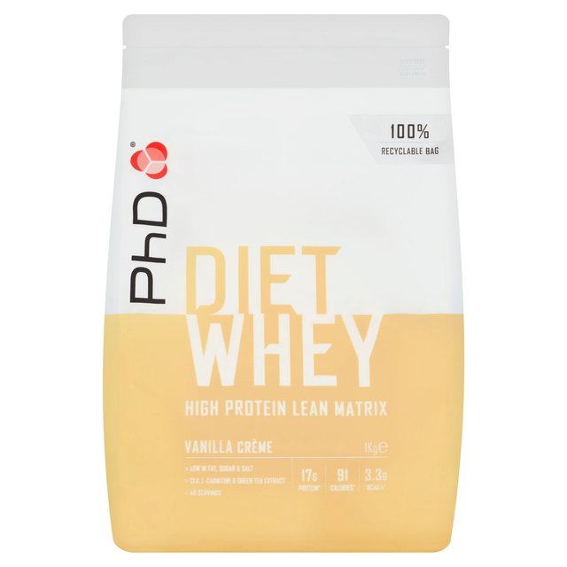 PhD Nutrition Vanilla Creme Diet Whey Powder, 1kg