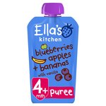 Ella's Kitchen Blueberries, Apples + Bananas Baby Food Pouch 4+ Mnths