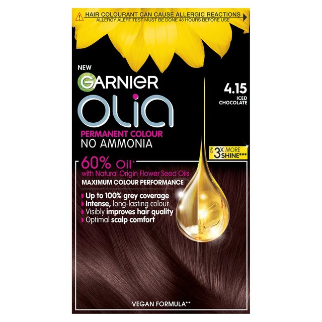 Garnier Olia 4.15 Iced Chocolate Brown Permanent Hair Dye