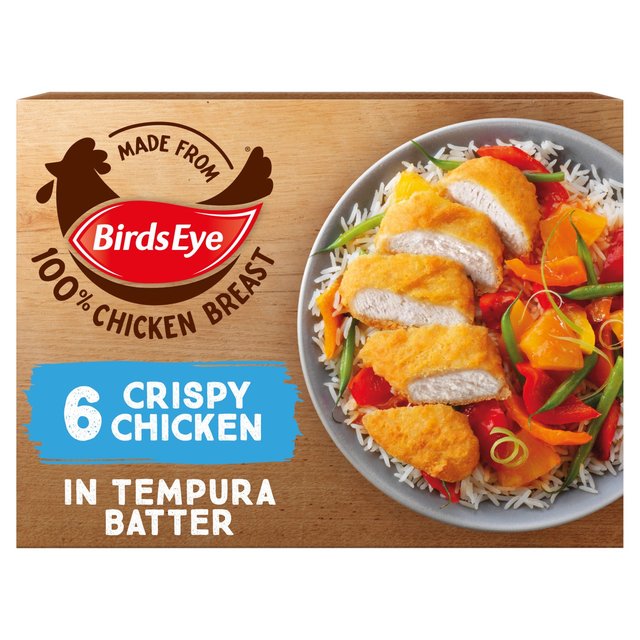 Birds Eye 6 Crispy Tempura Battered Chicken Breast Steaks, 510g