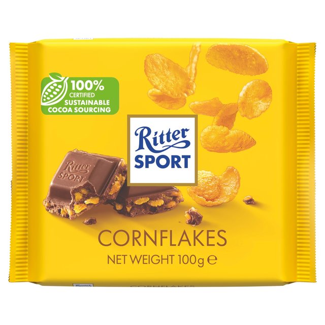 Ritter Sport Cornflakes Milk Chocolate, 100g