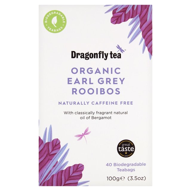 Dragonfly Tea Rooibos Organic Earl Grey, 40 per Pack