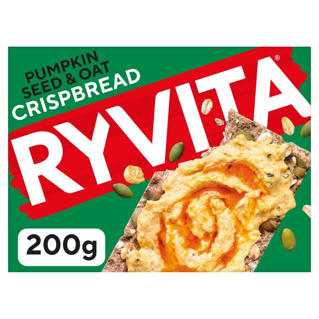 Ryvita Crispbread Pumpkin Seed & Oat Crackers, 200g