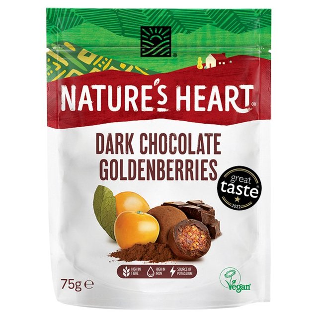 Terrafertil Nature’s Heart Dark Chocolate Goldenberries, 75g