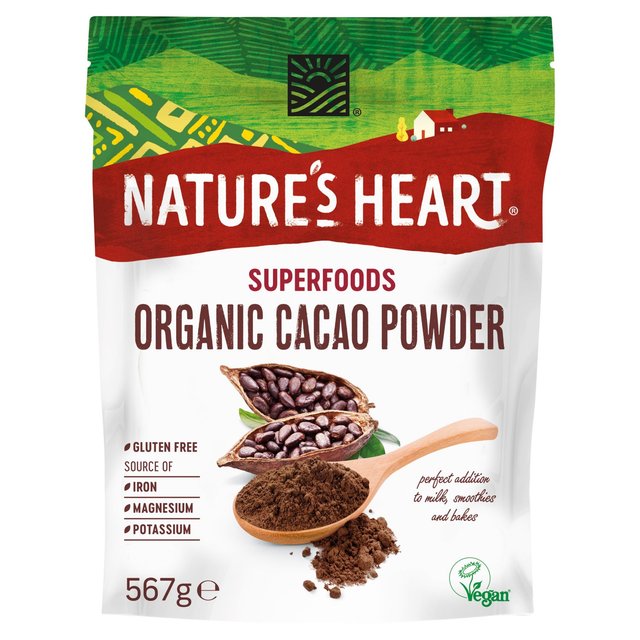 Terrafertil Nature’s Heart Organic Cacao Powder, 567g