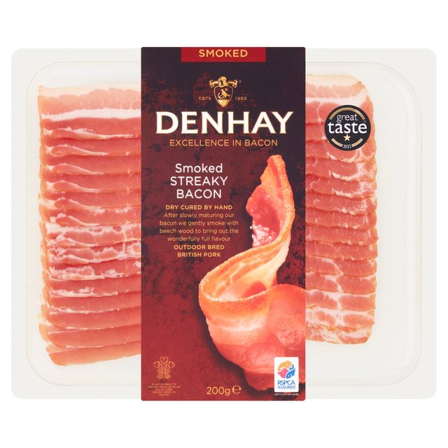 Denhay Dry Cured Smoked Streaky Bacon, 200g