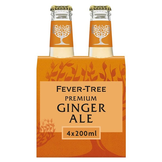 Fever-Tree Premium Ginger Ale, 4 x 200ml