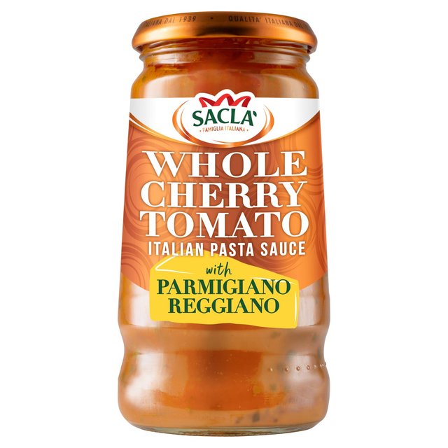 Sacla’ Whole Cherry Tomato & Parmesan Pasta Sauce, 350g
