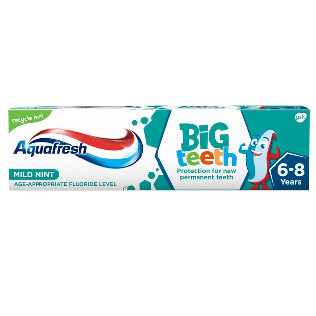 Aquafresh Big Teeth Kids Toothpaste Age 6-8 Years, 75ml