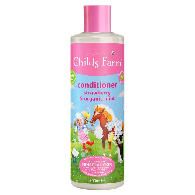 Childs Farm Kids Strawberry & Organic Mint Conditioner, 500ml