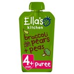 Ella's Kitchen Pears, Peas & Broccoli Baby Food Pouch 4+ Months