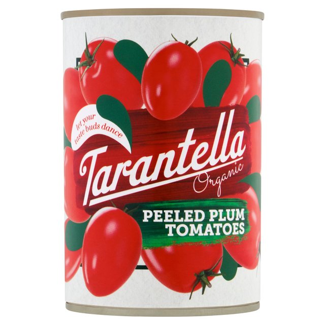 Tarantella Organic Peeled Plum Tomatoes in Tomato Juice, 400g