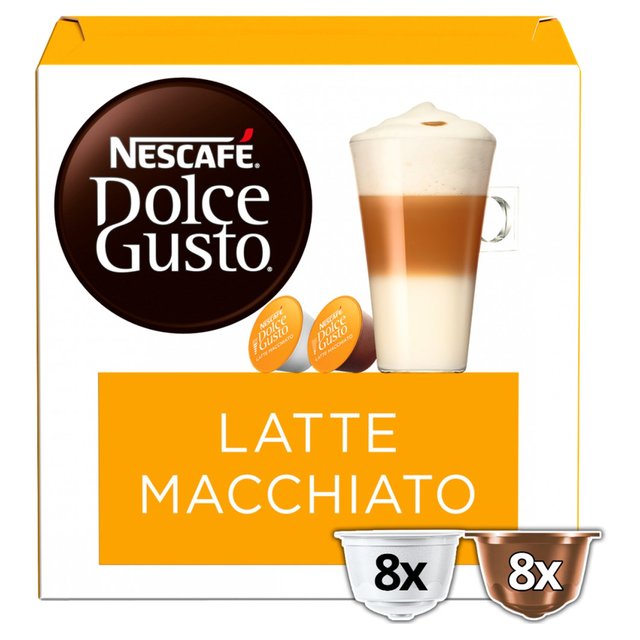 Dolce Gusto Nescafe Latte Macchiato Pods, 8 Per Pack