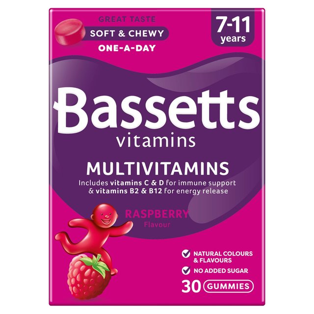 Bassetts Multivitamins, Raspberry 7-11 Years