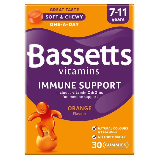 Bassetts Immune Support Vitamins, Orange 7-11 Years