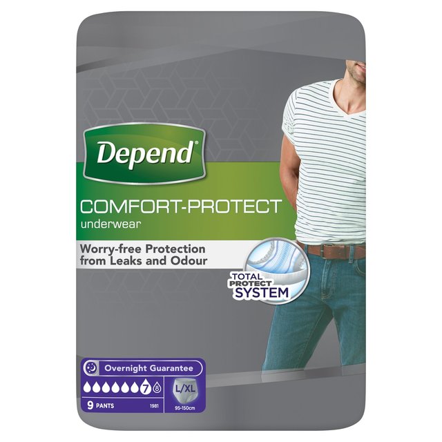 Depend Comfort Protect L/XL Incontinence Pants Men