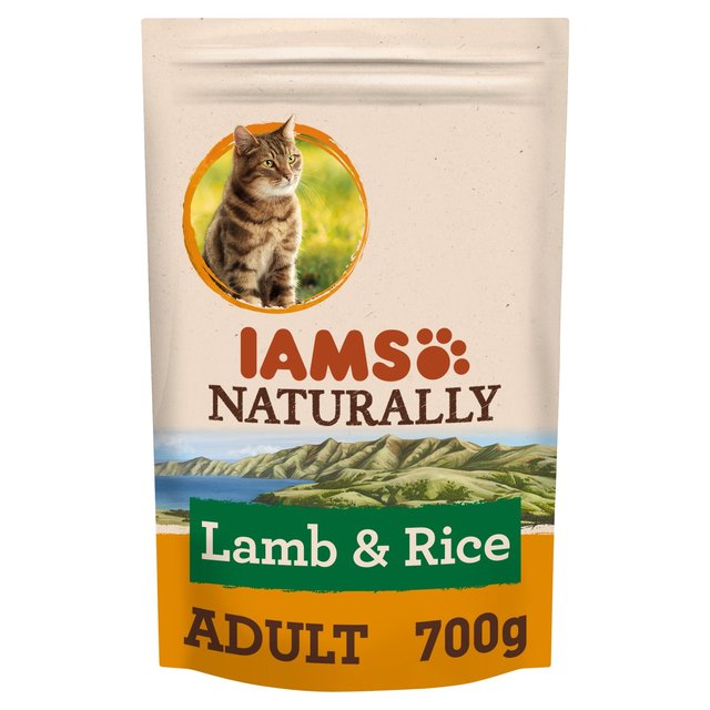 Iams Naturally Adult Cat With New Zealand Lamb & Rice, 700g