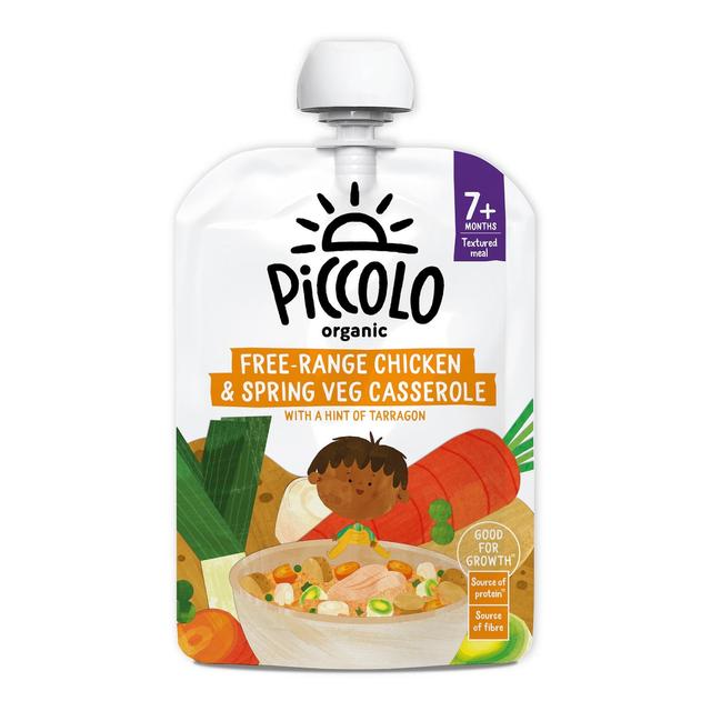 Piccolo Organic Spring Vegetables & Chicken Casserole Pouch, 7 Mths+, 130g