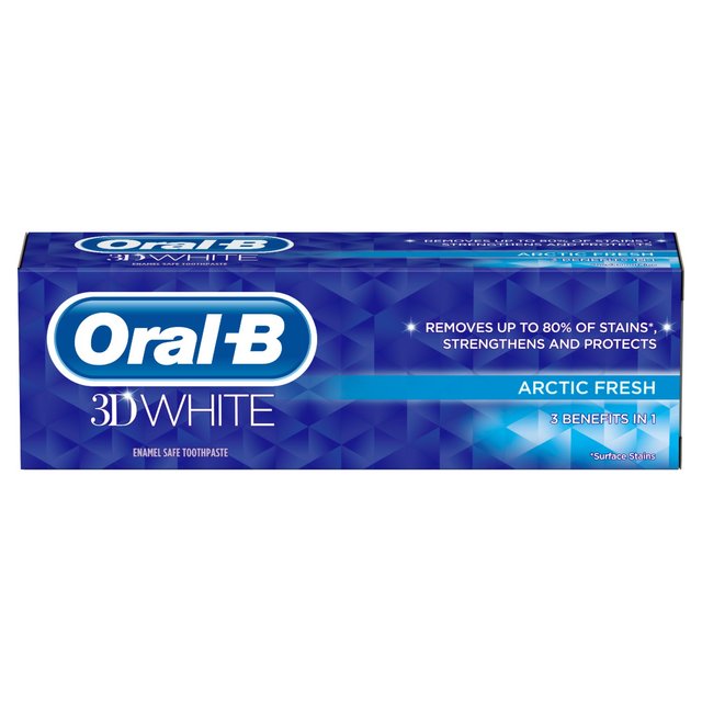 Oral-B 3D White Arctic Fresh Toothpaste, 75ml