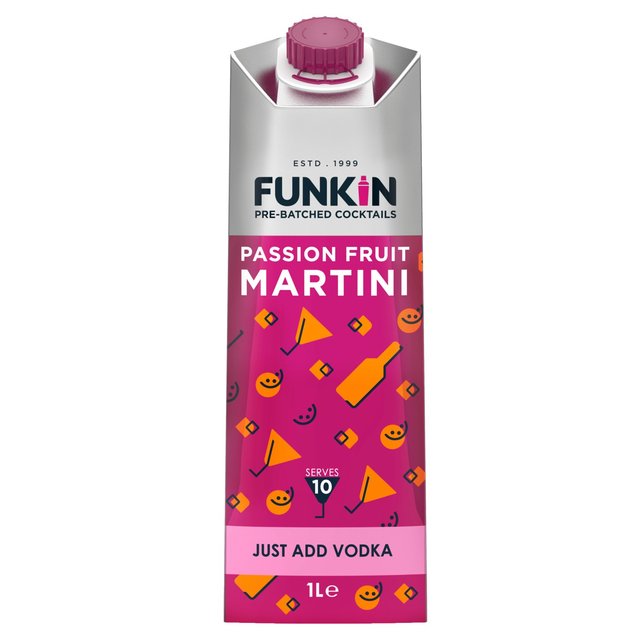 Funkin Passion Fruit Martini Cocktail Mixer, 1L