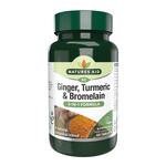 Natures Aid Ginger, Turmeric & Bromlelain Supplement Tablets 