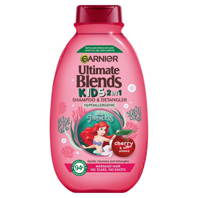 Garnier Ultimate Blends 2-in-1 Kids Cherry & Almond No Tears Shampoo, 250ml