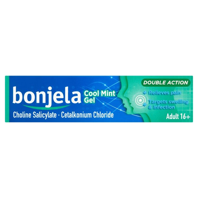 Bonjela Adult Mouth Ulcer Pain Relief Cool Mint Gel, 15g