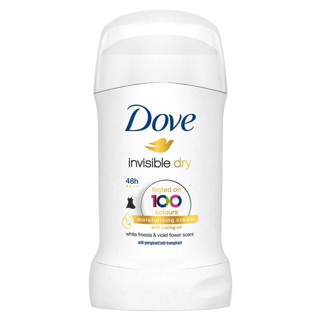 Dove Invisible Dry 48 Hours Deodorant Stick for Moisturizing Protection, 40ml