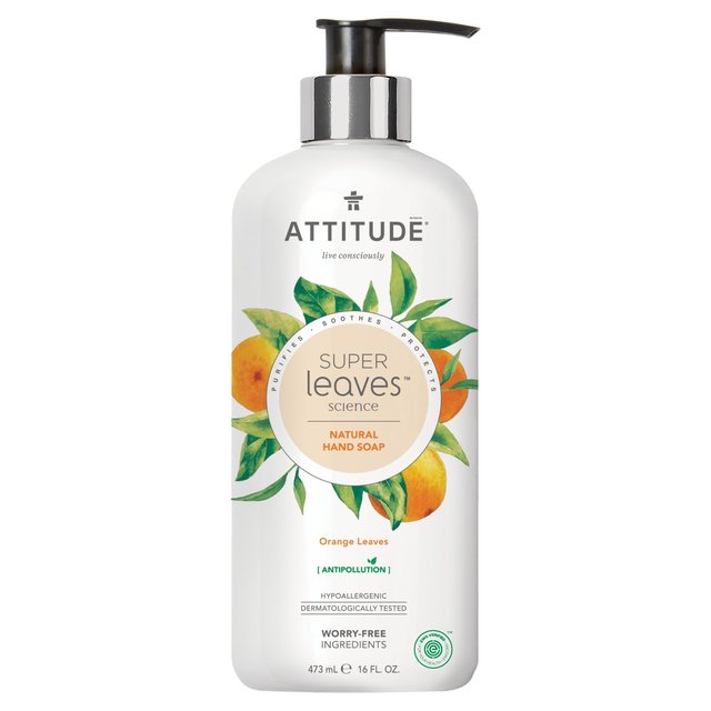 Attitude Super Leaves Hand Soap Orange Leaves, 473ml