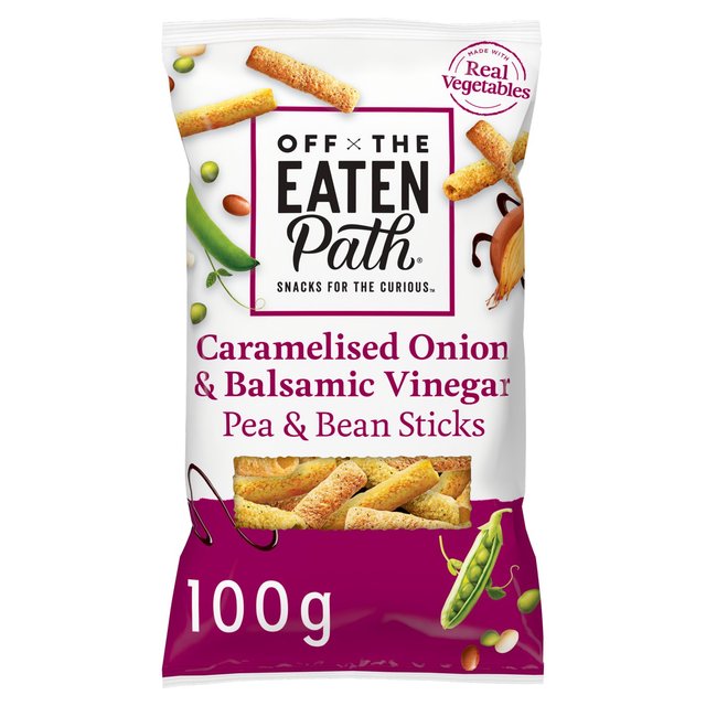 Off The Eaten Path Balsamic Vinegar Bean Sticks Sharing Bag Crisps, 100g