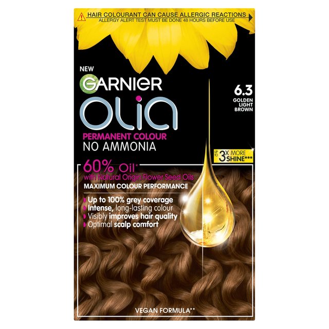 Garnier Olia 6.3 Golden Light Brown Permanent Hair Dye