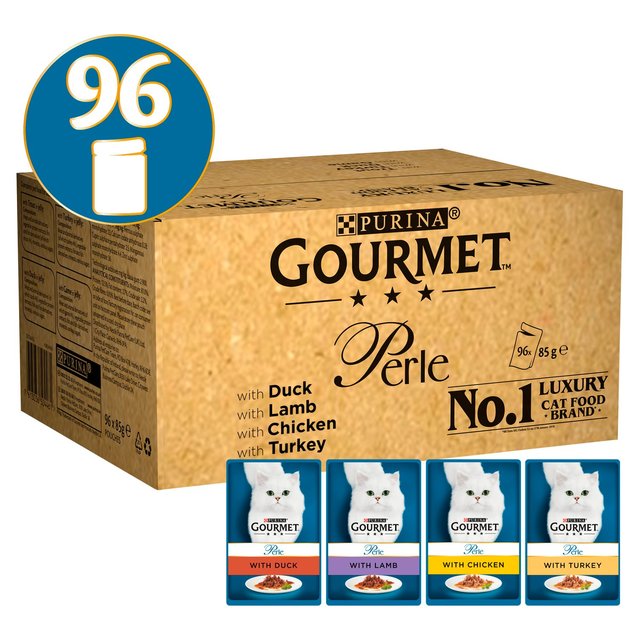 Gourmet Perle Cat Food Chefs Collection, 96 x 85g
