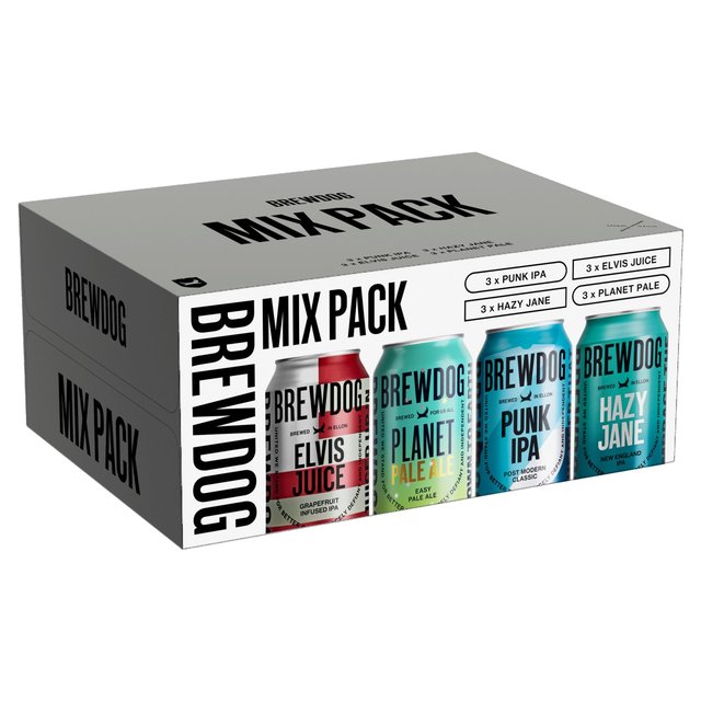 BrewDog Mixed Can Pack, 12 x 330ml