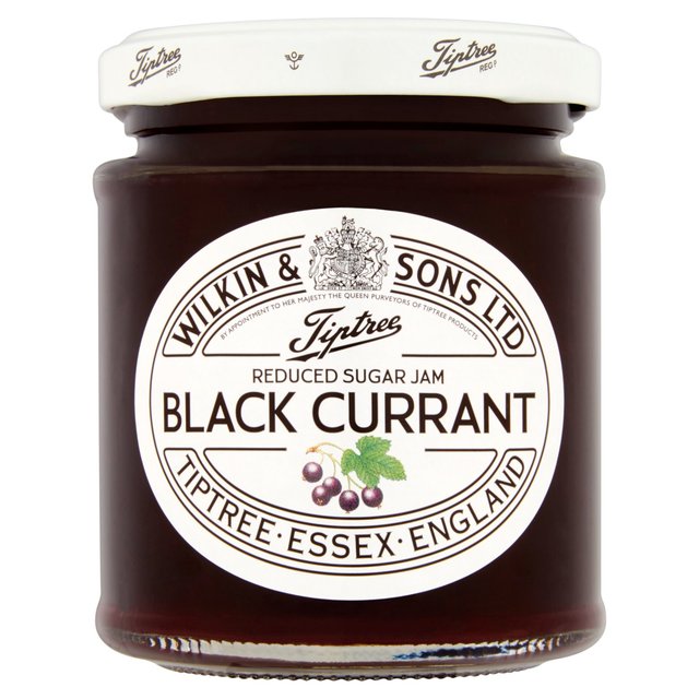 Tiptree Blackcurrant Reduced Sugar Jam, 200g