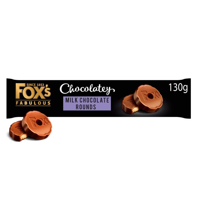 Fox’s Biscuits Chocolatey Milk Chocolate Rounds, 130g