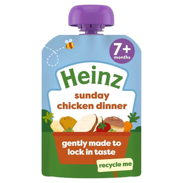 Heinz Sunday Chicken Dinner Baby Food Pouch 7+ Months, 130g