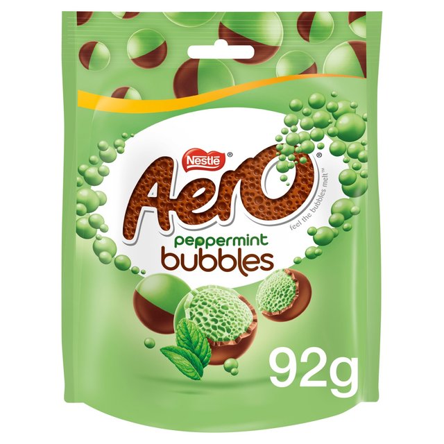 Aero Bubbles Peppermint Mint Chocolate Sharing Bag, 92g