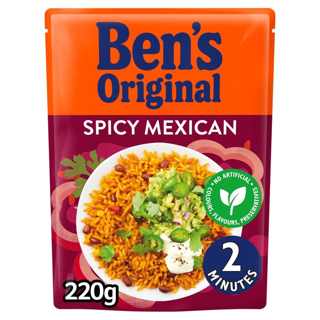 Bens Original Spicy Mexican Microwave Rice, 220g