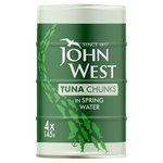 John West Tuna Chunks In Spring Water 4 Pack