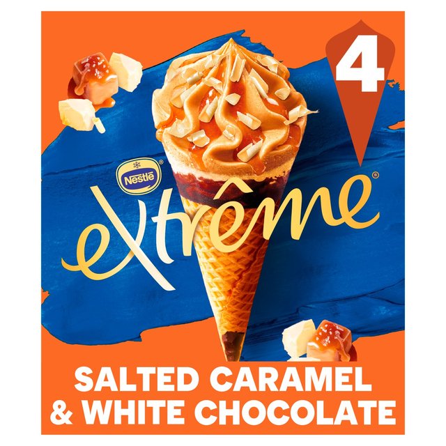 Nestle Extreme Salted Caramel & White Chocolate, 4 x 120ml