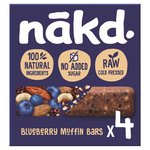 nakd. Blueberry Muffin Fruit & Nut Bars Multipack