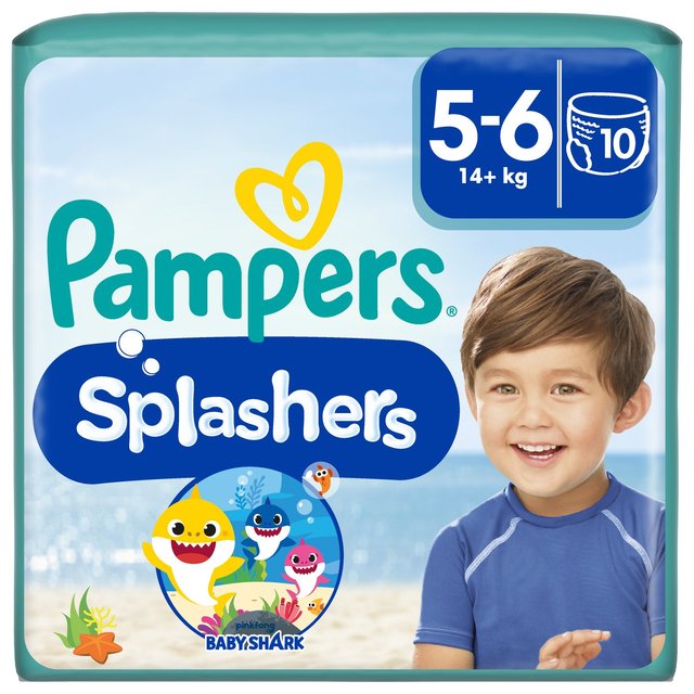 Pampers Splashers Swim Nappies, Size 5-6, 14+kg, 5-6 Years, Size 5-6, 14+kg