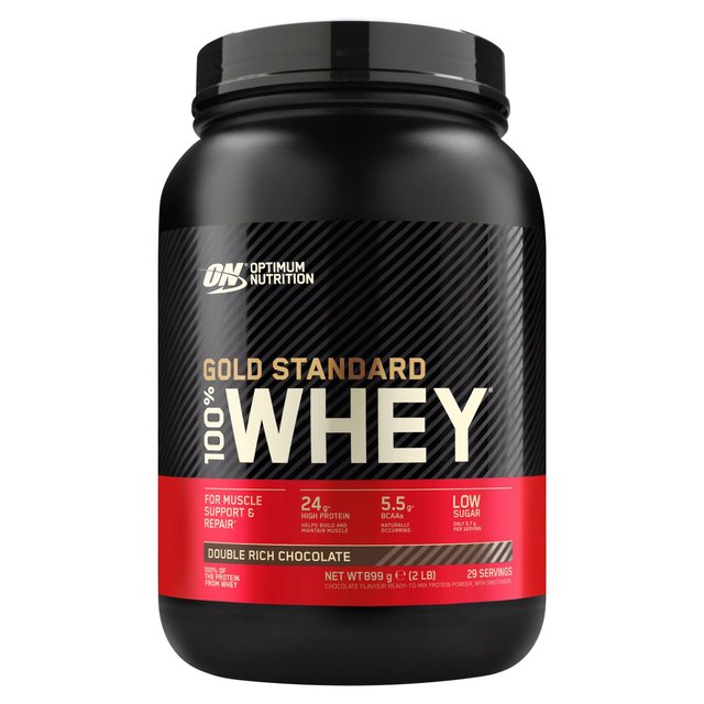 Optimum Nutrition Gold Standard Double Rich Chocolate Whey Protein Powder, 899g