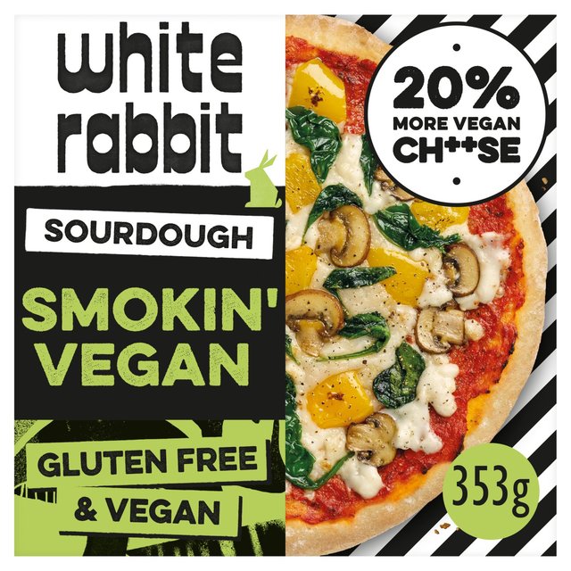 White Rabbit Pizza The Smokin’ Vegan Gluten Free Pizza, 353g