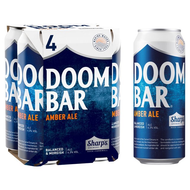 Sharp’s Brewery Doom Bar Exceptional Amber Ale, 4 x 500ml