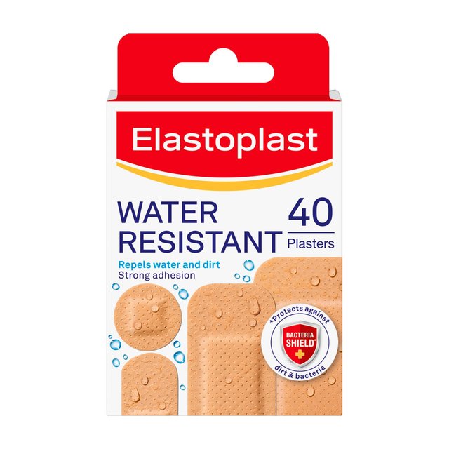 Elastoplast Water Resistant Plasters, 40 Per Pack